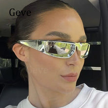 Carica l&#39;immagine nel visualizzatore di Gallery, Steampunk Sunglasses Women Classic Goggle Driving Ride Sunglasses Men Shades Trendy Brand Unisex Hip Hop Eyeglasses