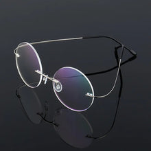 Load image into Gallery viewer, Steve Jobs Star Style Titanium Eyeglasses Frames Rimless Flexible Optical Frame Prescription Spectacle Frameless Glasses