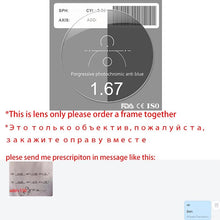 Load image into Gallery viewer, Stgrt Men Prescription Reading Glasses With Gradient Lens Anti Blue Ray Uvb 400 Protection Progressive  Oчки