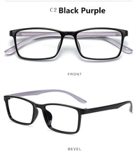 Load image into Gallery viewer, Student &#39;s Thin Glasses Frame Square Eyeglasses Anti-fatigue Computer Optical Frame Clear Glasses Prescription Eyewear Vintage