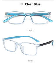 Load image into Gallery viewer, Student &#39;s Thin Glasses Frame Square Eyeglasses Anti-fatigue Computer Optical Frame Clear Glasses Prescription Eyewear Vintage