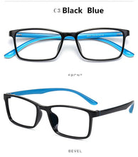 Load image into Gallery viewer, Student &#39;s Thin Glasses Frame Square Eyeglasses Anti-fatigue Computer Optical Frame Clear Glasses Prescription Eyewear Vintage