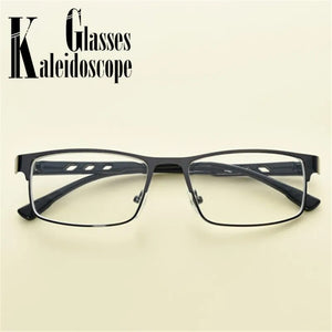 Students-1.0 -1.5 -2 -2.5 -3 -3.5 to -6.0 Square Finished Myopia Glasses Women Men Metal Frame Short Sight Eyewear for Unisex