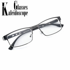 Students-1.0 -1.5 -2 -2.5 -3 -3.5 to -6.0 Square Finished Myopia Glasses Women Men Metal Frame Short Sight Eyewear for Unisex