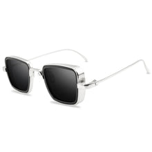 Load image into Gallery viewer, Stylish Retro Brand Shades Men Women Sun Glasses UV400 Square Vintage Metal Steampunk Sunglasses