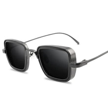 Load image into Gallery viewer, Stylish Retro Brand Shades Men Women Sun Glasses UV400 Square Vintage Metal Steampunk Sunglasses
