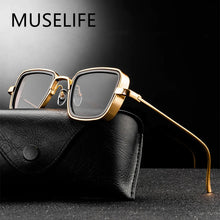 Load image into Gallery viewer, Stylish Retro Brand Shades Men Women Sun Glasses UV400 Square Vintage Metal Steampunk Sunglasses