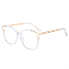 Load image into Gallery viewer, Summer   Anti-blue Glasses Female Sexy Hollow Out Eye Protection Flat Mirror Square Eyeglass Frame