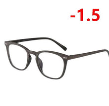 Load image into Gallery viewer, Sun Photochromic Lenses Finished Myopia Glasses For Unisex Retro Wood Color Chameleon Nearsighted Eyewear 0 -1.0 -1.5 -To -4.0