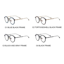 Load image into Gallery viewer, SunCubic Titanium Glasses Frame Men Simple Design Retro Round Prescription Eyeglasses Women Myopia Optical Eyewear JS6621