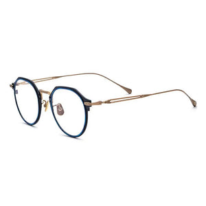 SunCubic Titanium Glasses Frame Men Simple Design Retro Round Prescription Eyeglasses Women Myopia Optical Eyewear JS6621