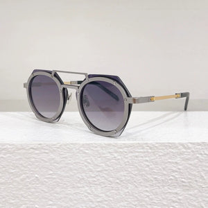 Sunglasses For Men and Women Summer Style Anti-Ultraviolet Retro Square Plate Full Frame Brand Glasses Random Box