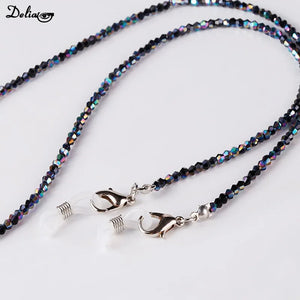 Sunglasses Lanyard Women Handmade Crystal Necklace Glasses Mask Chain Strap Jewelry Anti-lost Strap Chain New