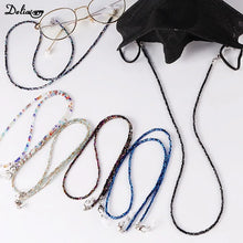 Carica l&#39;immagine nel visualizzatore di Gallery, Sunglasses Lanyard Women Handmade Crystal Necklace Glasses Mask Chain Strap Jewelry Anti-lost Strap Chain New