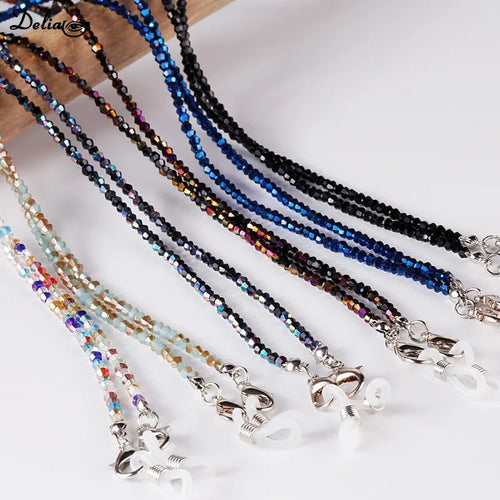 Sunglasses Lanyard Women Handmade Crystal Necklace Glasses Mask Chain Strap Jewelry Anti-lost Strap Chain New