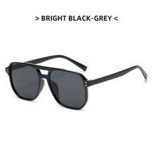 Load image into Gallery viewer, Sunglasses Men Women Vintage Double Bridge Square Frame Sun Glasses Brand Design Shade Eyewear Driving Google UV400 Gafas De Sol