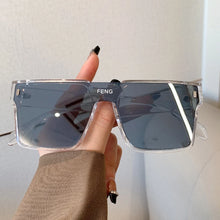 Carica l&#39;immagine nel visualizzatore di Gallery, Sunglasses Women Oversized Square  Retro Mirror Lens Eyeglasses MenEyewear Shades UV400 Protection Punk Sun Glasses
