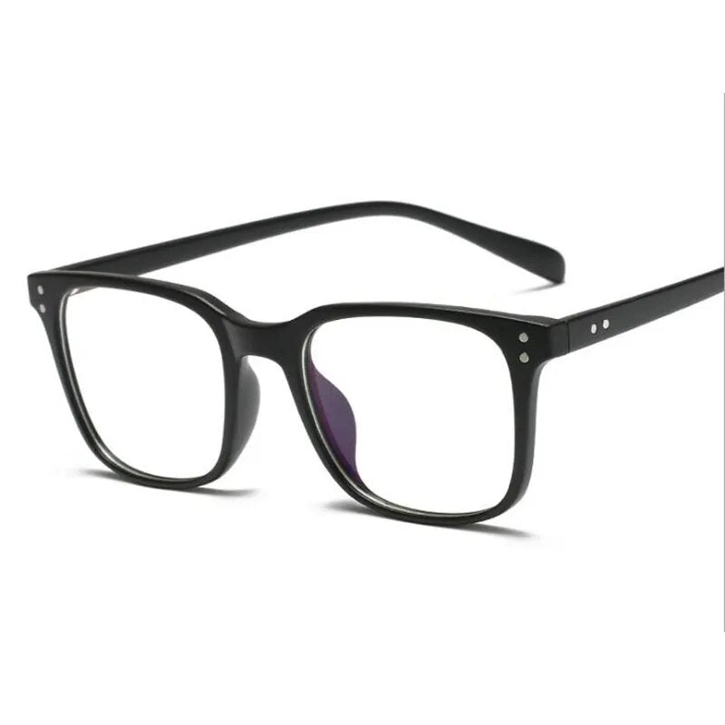 Super Light TR90 Eyeglasses Frame Unisex Glasses Computer Rice Nail Square Eyewear for Men and Women