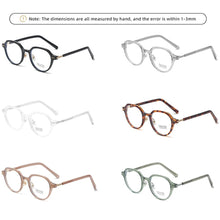Load image into Gallery viewer, Swanwick retro polygon anti blue light glasses for women TR90 eyewear acetate handmade men optical spectacle frames clear lens