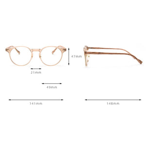 Swanwick women retro round glasses frame for men korean style wood grain TR90 eyeglasses accessories clear lens gray leopard