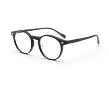 Load image into Gallery viewer, Swanwick women retro round glasses frame for men korean style wood grain TR90 eyeglasses accessories clear lens gray leopard