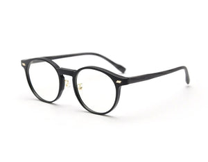 Swanwick women retro round glasses frame for men korean style wood grain TR90 eyeglasses accessories clear lens gray leopard