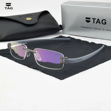 TAG Brand Frameless glasses frame men eyeglasses myopia spectacle frames goggle computer prescription eye glasses frames for men