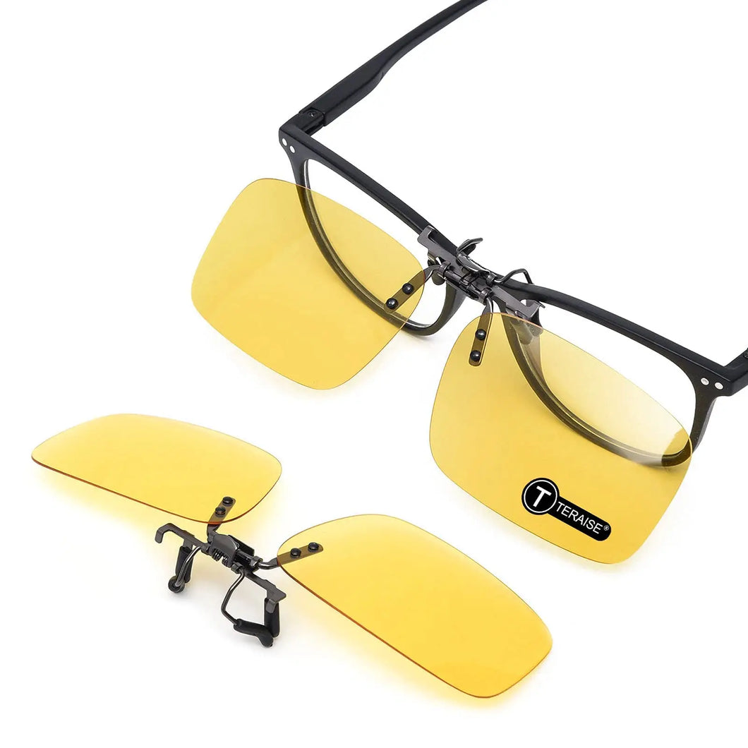 TERAISE Polarized Clip on Sunglasses Over Prescription Glasses Anti-Glare UV400