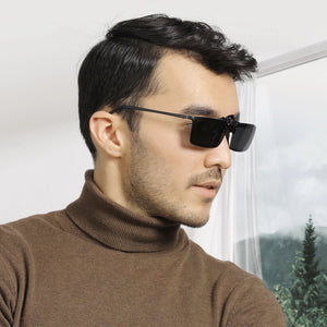 TERAISE Polarized Clip on Sunglasses Over Prescription Glasses Anti-Glare UV400
