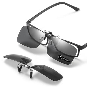 TERAISE Polarized Clip on Sunglasses Over Prescription Glasses Anti-Glare UV400
