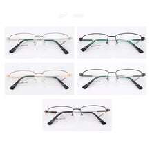 Load image into Gallery viewer, TGCYEYO Half Rim Alloy Front Rim Optical Eyeglasses Frame for Men and Women Eyewear Brand Designer Business Men Frames