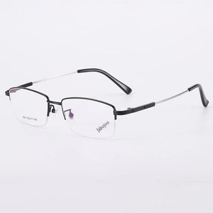 TGCYEYO Half Rim Alloy Front Rim Optical Eyeglasses Frame for Men and Women Eyewear Brand Designer Business Men Frames