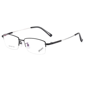 TGCYEYO Half Rim Alloy Front Rim Optical Eyeglasses Frame for Men and Women Eyewear Brand Designer Business Men Frames