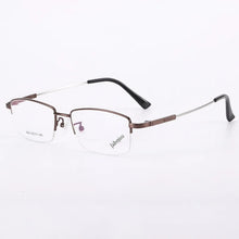 Load image into Gallery viewer, TGCYEYO Half Rim Alloy Front Rim Optical Eyeglasses Frame for Men and Women Eyewear Brand Designer Business Men Frames