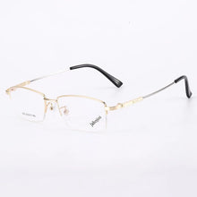 Load image into Gallery viewer, TGCYEYO Half Rim Alloy Front Rim Optical Eyeglasses Frame for Men and Women Eyewear Brand Designer Business Men Frames