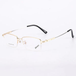 TGCYEYO Half Rim Alloy Front Rim Optical Eyeglasses Frame for Men and Women Eyewear Brand Designer Business Men Frames
