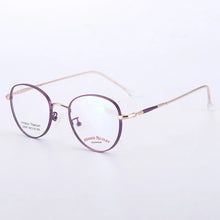 Load image into Gallery viewer, TGCYEYO Retro   Man Woman Round Glasses Metal Alloy Eyeglass Frame Black Silver Gold Spectacles Eyeglasses