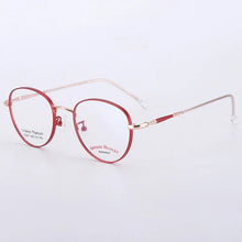 Load image into Gallery viewer, TGCYEYO Retro   Man Woman Round Glasses Metal Alloy Eyeglass Frame Black Silver Gold Spectacles Eyeglasses