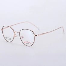 Load image into Gallery viewer, TGCYEYO Retro   Man Woman Round Glasses Metal Alloy Eyeglass Frame Black Silver Gold Spectacles Eyeglasses