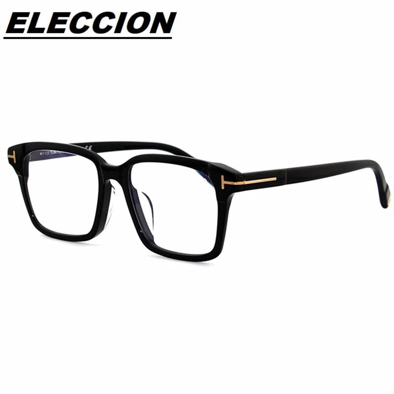 TOM Brand Vintage Acetate Optics Glasses Frame Women Men Myopia Frames Rectangle Eyewear Prescription Eyeglasses TF5661