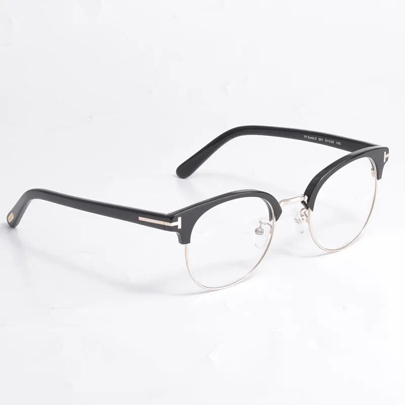 TOM FOR DEYE Half Frame Optical Eyeglasses Frames Forde  Acetate Reading Myopia Prescription TF5448 Glasses Man Women
