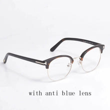 Load image into Gallery viewer, TOM FOR DEYE Half Frame Optical Eyeglasses Frames Forde  Acetate Reading Myopia Prescription TF5448 Glasses Man Women