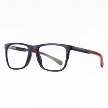 Load image into Gallery viewer, TR-90 Glasses Frame Full Rim Rectangular Eyewear with Spring Hinges Anti-Blue Ray Optical Spectacles Unisex