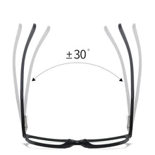 Load image into Gallery viewer, TR-90 Glasses Frame Full Rim Rectangular Eyewear with Spring Hinges Anti-Blue Ray Optical Spectacles Unisex