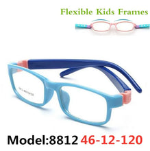 Carica l&#39;immagine nel visualizzatore di Gallery, TR Eyeglasses Kids Frames Eyewear Optical Glasses Prescription Glasses Children Flexible Rubber No Screw Bendable Amblyopia 8812
