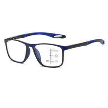 Load image into Gallery viewer, TR90 Anti-blue Light Multifocal Reading Glasses Men Women Progressive Near Far Eyewear Ultralight Sports Farsight Eyeglasses