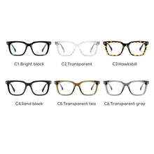 Load image into Gallery viewer, TR90 Blue Light Blocking Men's Square Glasses Radiation Protection Eyeglasses Women Transparent  Eyewear