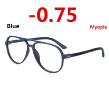 Load image into Gallery viewer, TR90 Eyeglasses Frame Photochromism Prescription Glasses Chameleon Myopia Glasses With Degree 0 -0.50 -1.0 -1.25 -1.5 To -6.0