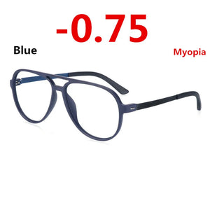TR90 Eyeglasses Frame Photochromism Prescription Glasses Chameleon Myopia Glasses With Degree 0 -0.50 -1.0 -1.25 -1.5 To -6.0