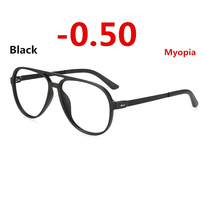 TR90 Eyeglasses Frame Photochromism Prescription Glasses Chameleon Myopia Glasses With Degree 0 -0.50 -1.0 -1.25 -1.5 To -6.0